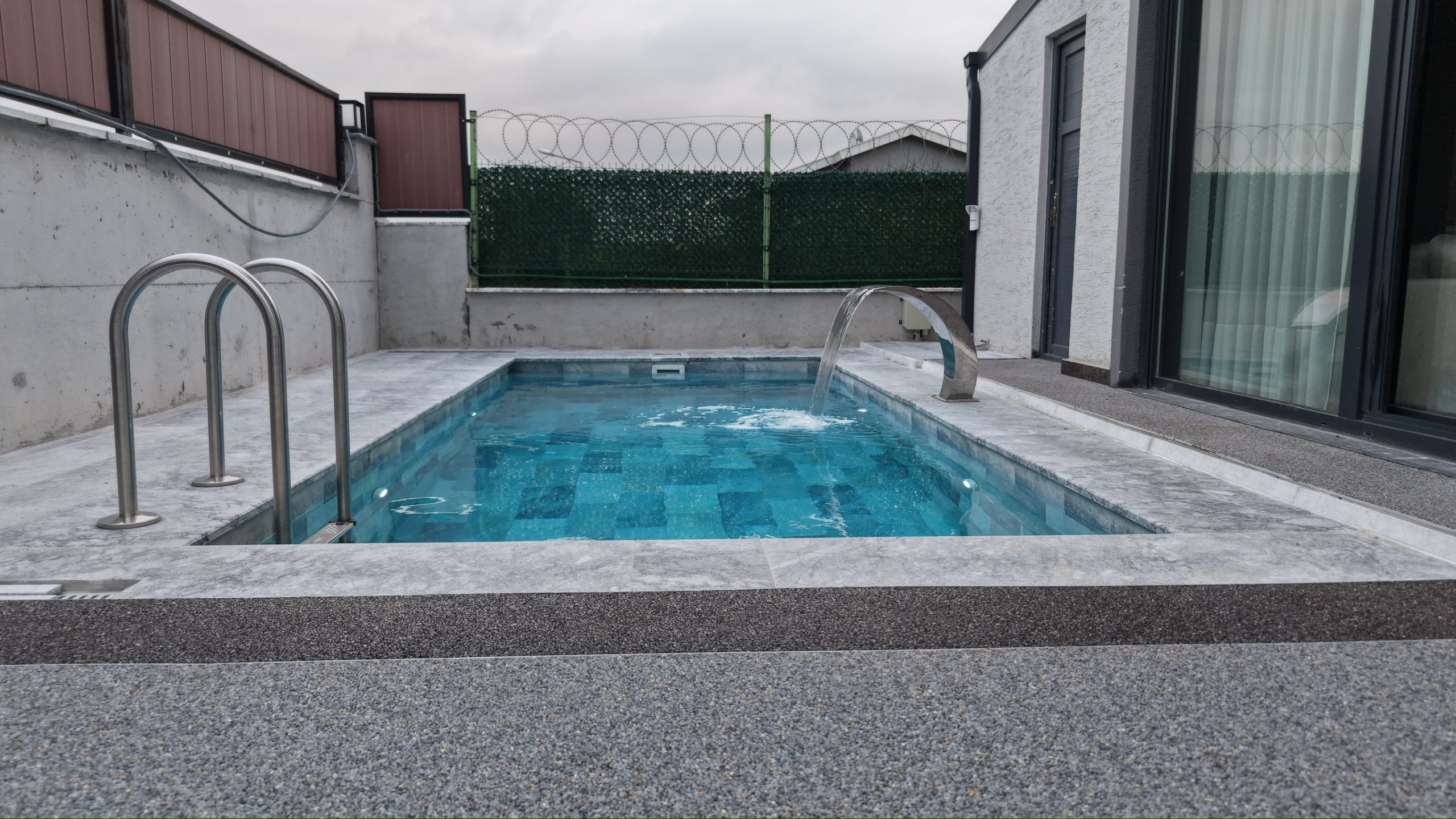 Panel havuz mekanik tesisat ve teknik altyapı uygulaması